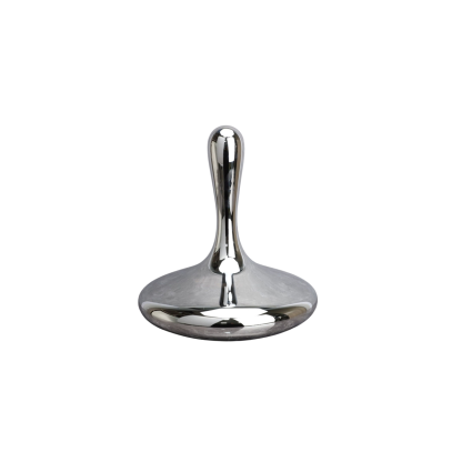 Garce Glass Tear Drop Sculptures Modern Elegance Large, Glass Silver