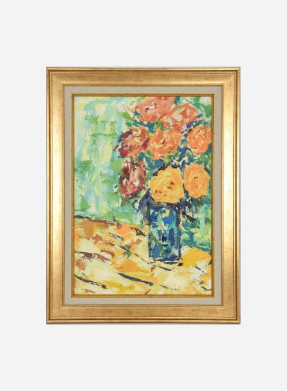 Whispers in Bloom Portrait, Hand-Painted by Ilham Chahine