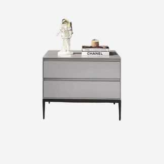 Bella Bedside Table, Grey